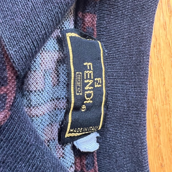 FENDI MARE Vintage 90s FF Zucca Polo - Picture 4 of 15